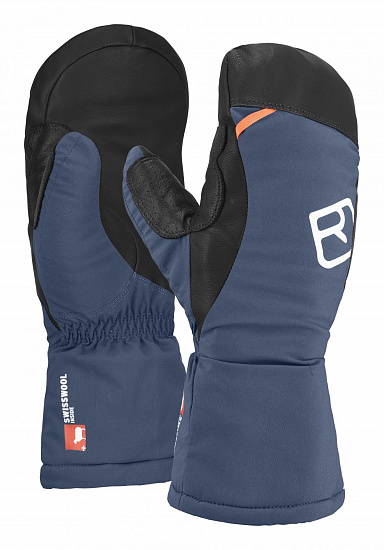 Варежки Ortovox Swisswool Freeride Night Blue - Фото 1 большая