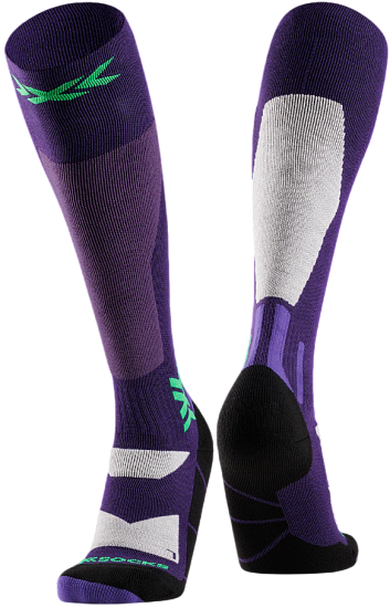 Носки X-Socks Snowboard Discover Otc Deep Purple/Light Sand - Фото 1 большая