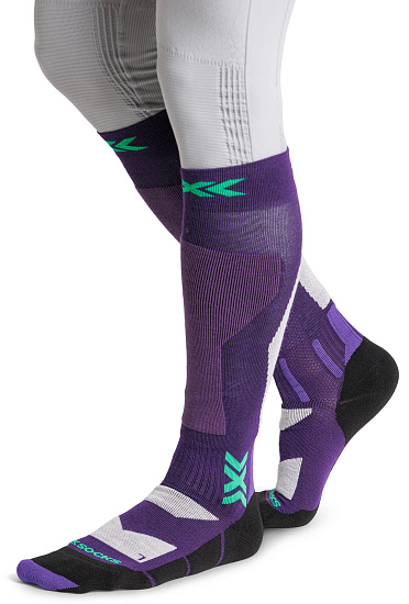 Носки X-Socks Snowboard Discover Otc Deep Purple/Light Sand - Фото 2 большая