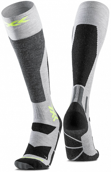 Носки X-Socks Snowboard Discover Otc Rhino Grey/Canary - Фото 1 большая