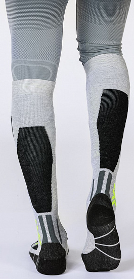Носки X-Socks Snowboard Discover Otc Rhino Grey/Canary - Фото 4 большая