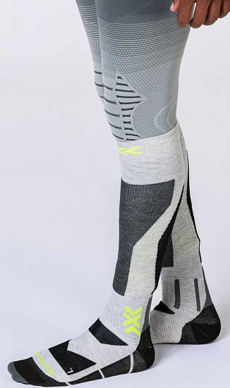 Носки X-Socks Snowboard Discover Otc Rhino Grey/Canary - Фото 5 большая