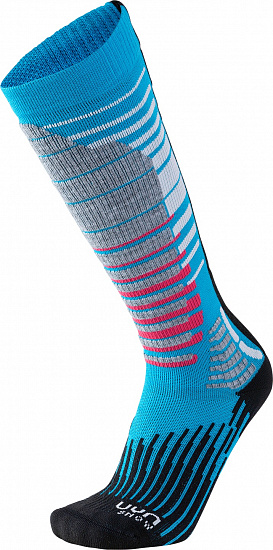 Носки женские UYN Ski Snowboard Turquoise/Black - Фото 1 большая