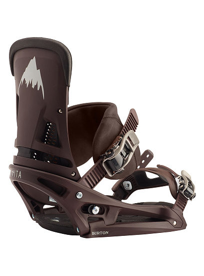 Сноубордические крепления мужские Burton Malavita Est Lthr Deep Cognac - Фото 2 большая