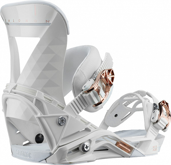 Сноубордические крепления женские Salomon Mirage White - Фото 1 большая