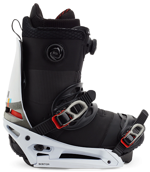Сноубордические крепления мужские Burton Cartel X EST White/Black/Multi - Фото 5 большая