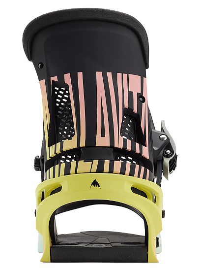 Сноубордические крепления мужские Burton Malavita Pink/Yellow/Blue - Фото 3 большая