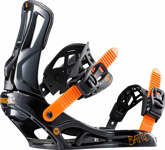 Крепления сноубордические Rossignol Battle Orange M/L - Фото 1 большая