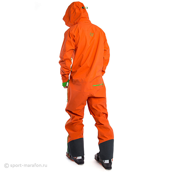 Комбинезон унисекс Norrona Lofoten Gore-Tex Pro One-Piece Suit Magma - Фото 3 большая