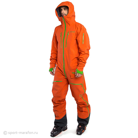 Комбинезон унисекс Norrona Lofoten Gore-Tex Pro One-Piece Suit Magma - Фото 5 большая