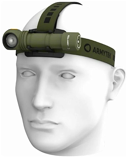 Фонарь Armytek Wizard C2 Pro Max Olive Белый - Фото 2 большая