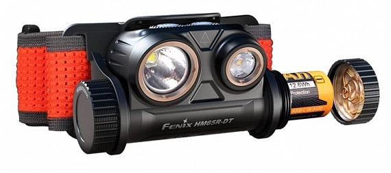 Фонарь Fenix HM65R-DT Black - Фото 3 большая