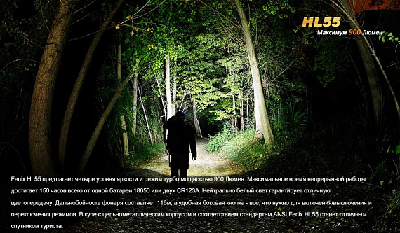 Налобный фонарь Fenix HL55 XM-L2 U2 - Фото 8 большая