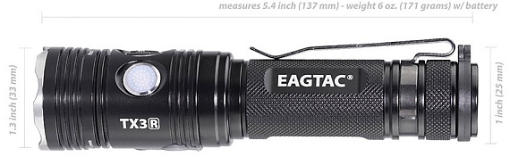 Фонарь EagleTac TX3L Pro XHP70.2 NW - Фото 3 большая