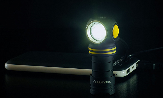 Фонарь Armytek Elf C1 Micro-USB белый - Фото 3 большая