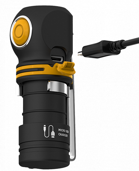 Фонарь Armytek Elf C1 Micro-USB белый - Фото 8 большая
