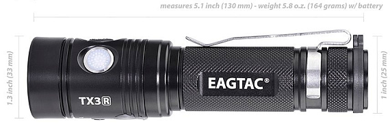 Фонарь EagleTac TX3L XHP70.2 - Фото 4 большая