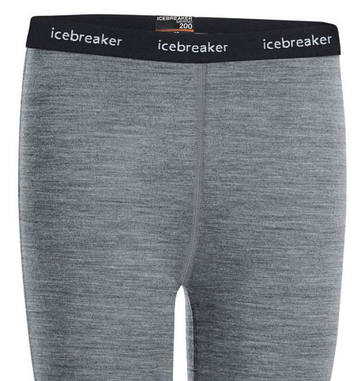 Кальсоны детские Icebreaker 200 Oasis Leggings Gritstone Hthr - Фото 2 большая