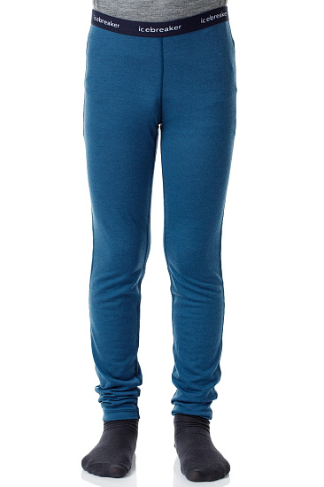 Кальсоны детские Icebreaker 200 Oasis Leggings Prussian Blue - Фото 2 большая