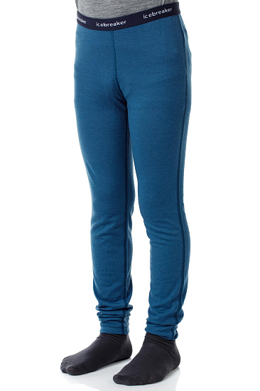 Кальсоны детские Icebreaker 200 Oasis Leggings Prussian Blue - Фото 3 большая