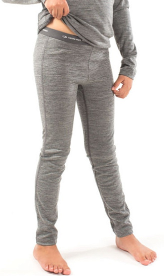 Кальсоны детские Icebreaker Oasis Leggings Gritstone - Фото 2 большая