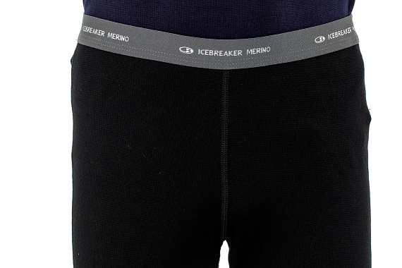 Кальсоны детские Icebreaker Compass Leggings Black - Фото 2 большая