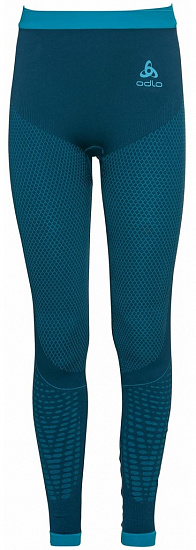 Кальсоны детские Odlo Performance Warm Deep Dive/Stunning Blue - Фото 1 большая