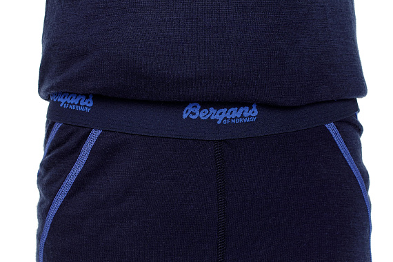 Кальсоны детские Bergans Akeleie Navy/Warm Cobalt - Фото 4 большая