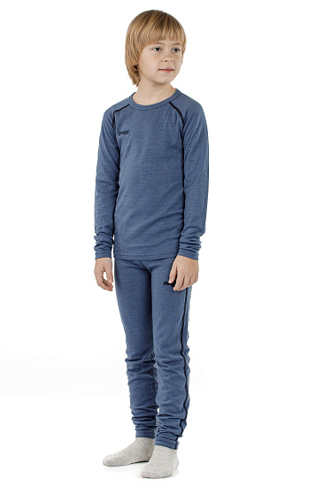 Кальсоны детские Bergans Akeleie Fogblue/Dk Navy - Фото 3 большая