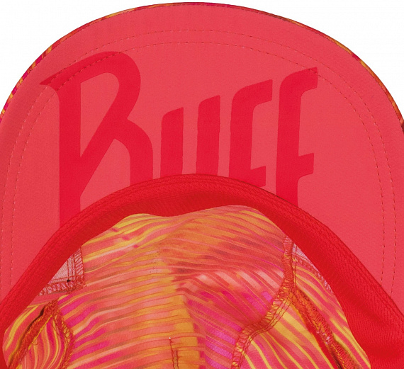 Кепка Buff Pro Run Patterned R-Zetta Coral Pink - Фото 2 большая
