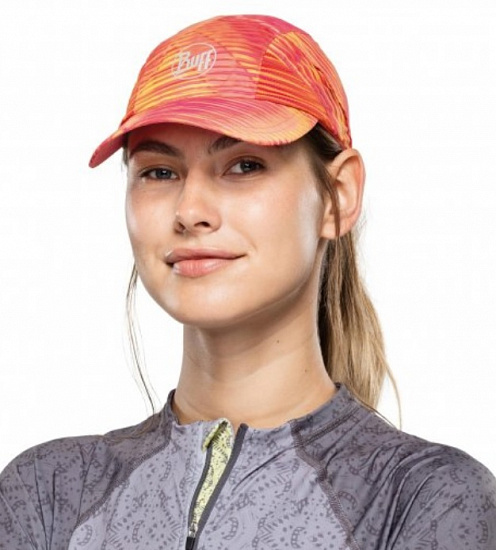 Кепка Buff Pro Run Patterned R-Zetta Coral Pink - Фото 4 большая