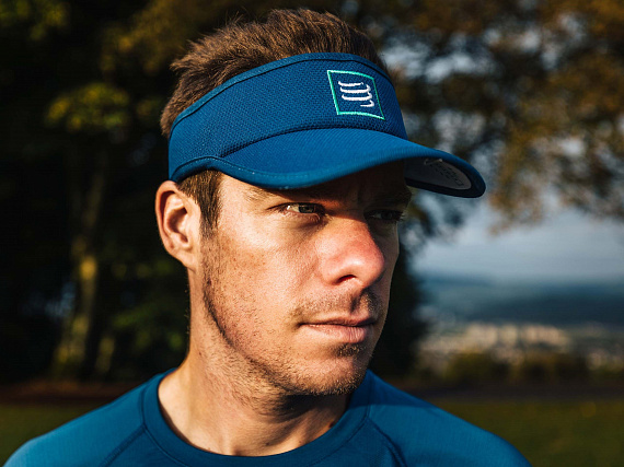 Козырек Compressport Visor Синий - Фото 4 большая