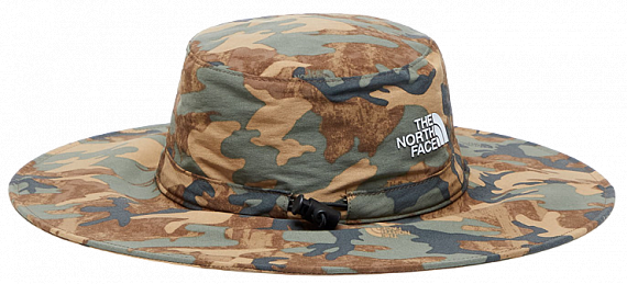 Панама The North Face Twist And Pouch Brimmer Kelp Tan TNF Camo Print - Фото 1 большая