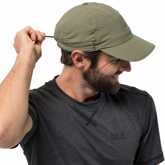 Кепка Jack Wolfskin Supplex Canyon Khaki - Фото 3 большая