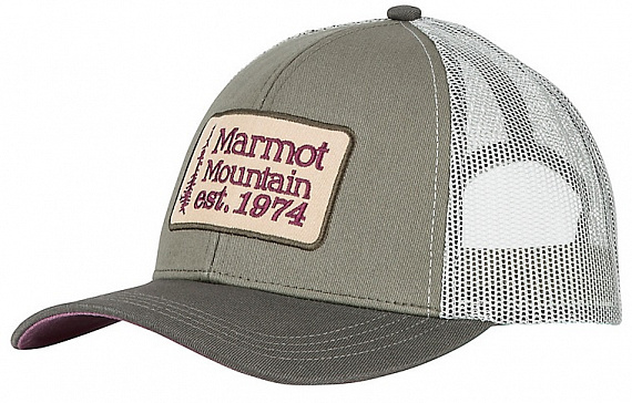 Кепка мужская Marmot Retro Trucker Hat Crocodile/Rosin Green - Фото 1 большая