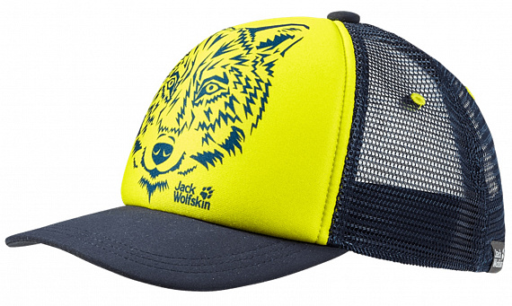 Кепка детская Jack Wolfskin Animal Mesh Flashing Green - Фото 1 большая