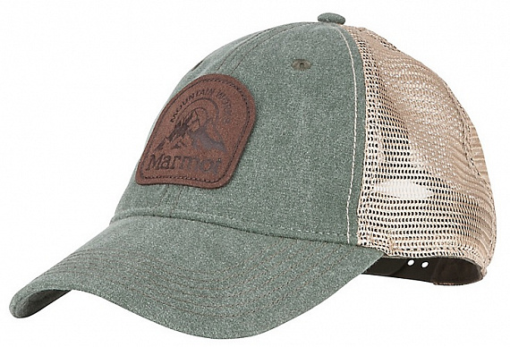 Кепка мужская Marmot Alpine Soft Mesh Trucker Altitude Rosin Green - Фото 1 большая