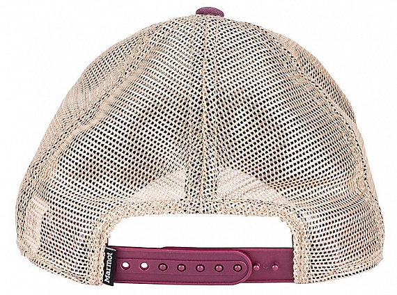 Кепка мужская Marmot Alpine Soft Mesh Trucker Sunsetter Burgundy - Фото 3 большая