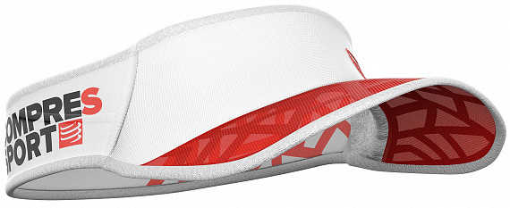 Козырек Compressport Spiderweb Красный/Белый - Фото 2 большая