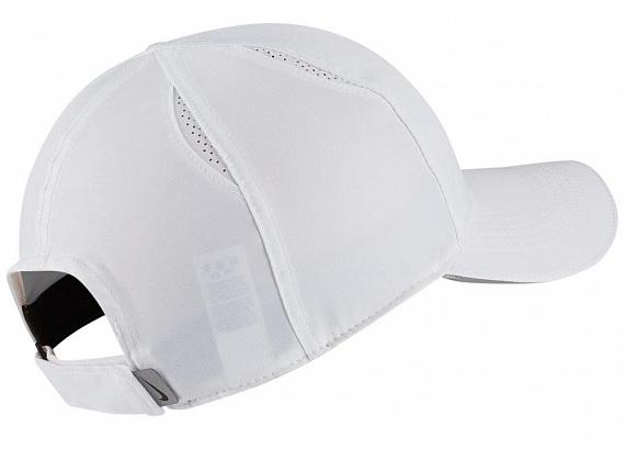 Кепка женский Nike Dry Arobill Fthlt Cap Run White - Фото 2 большая