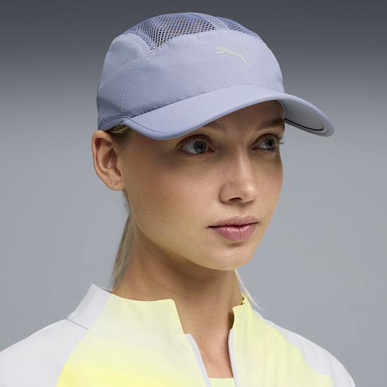 Кепка Puma Short Visor Mesh 5 Panel Gray Sky - Фото 3 большая