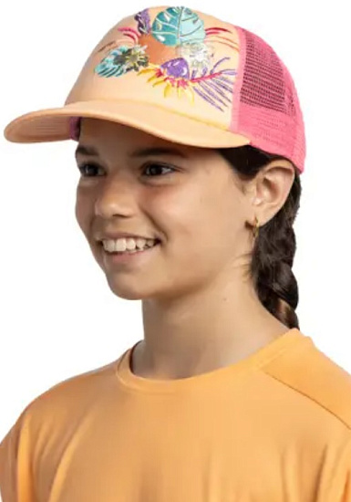 Кепка детская Buff Trucker Neottia Coral - Фото 3 большая