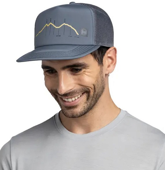 Кепка Buff Explore Trucker Cram Ash - Фото 3 большая