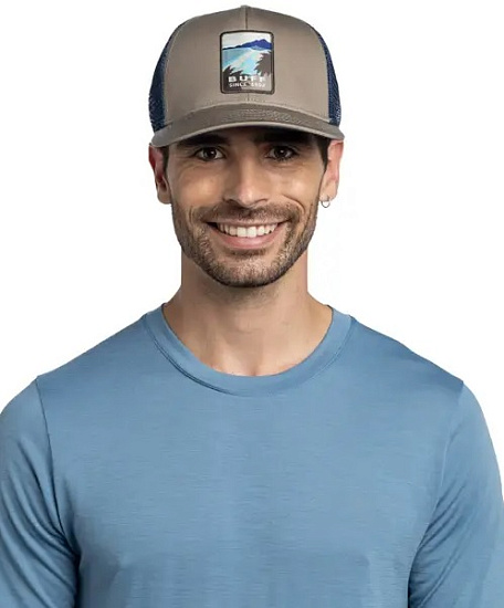 Кепка Buff Explore Trucker Soor Tundra Khaki - Фото 2 большая