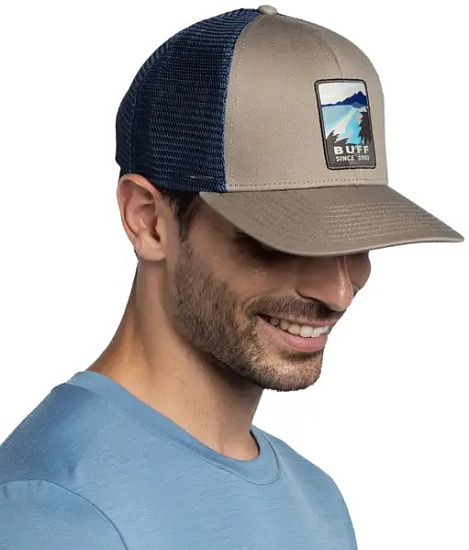 Кепка Buff Explore Trucker Soor Tundra Khaki - Фото 3 большая
