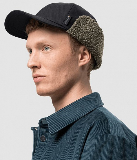 Кепка Jack Wolfskin Fierce Wind Black - Фото 3 большая