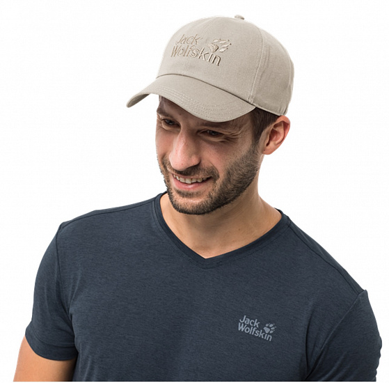 Кепка Jack Wolfskin Baseball Light Sand - Фото 2 большая