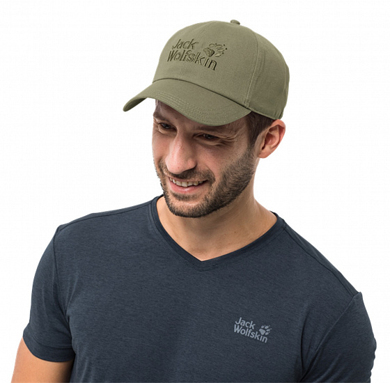 Кепка Jack Wolfskin Baseball Khaki - Фото 2 большая
