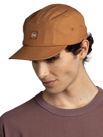 Кепка Buff 5 Panel Venture Cap Solid Camel - Фото 4 большая