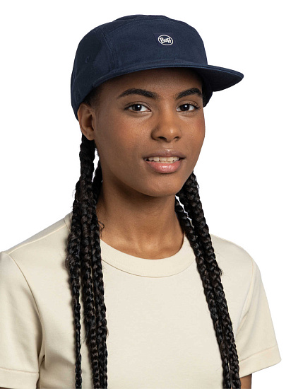 Кепка Buff 5 Panel Venture Cap Solid Navy - Фото 3 большая